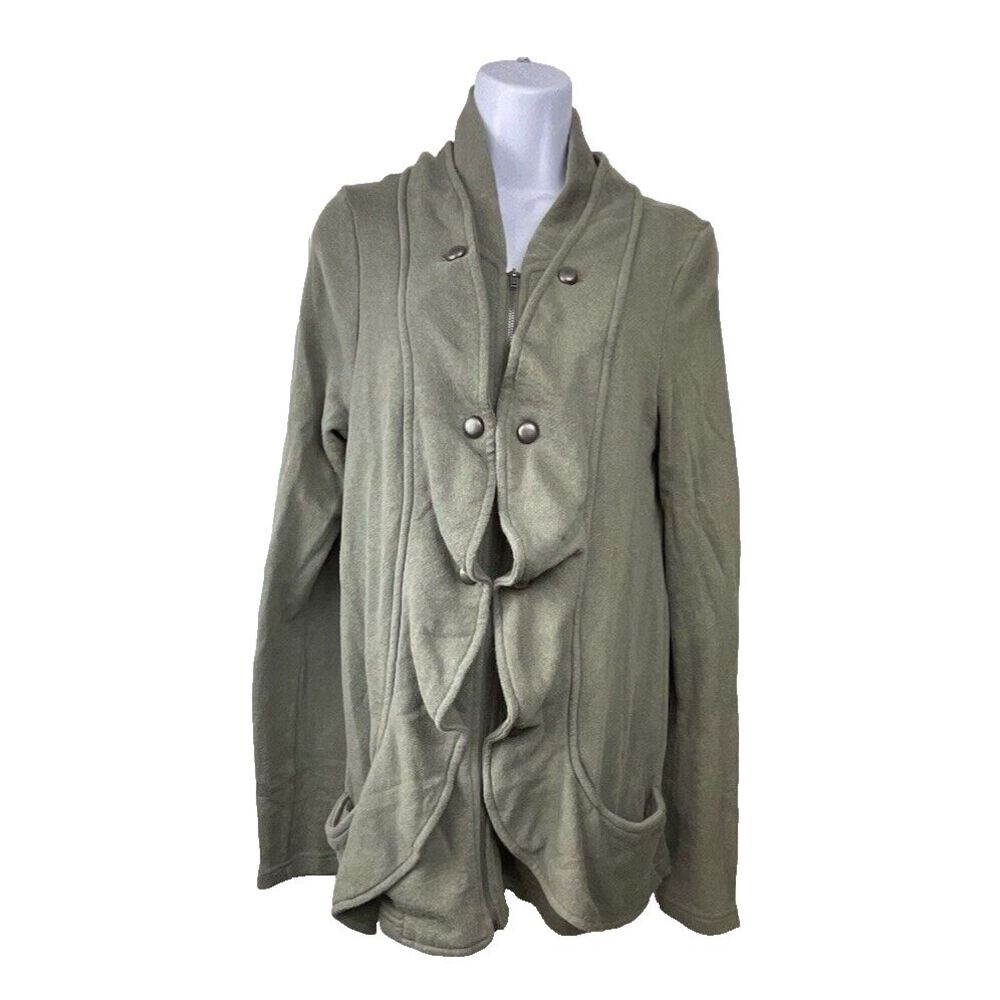 Vanity Women's Cardigan Size L Grunge Lagenlook Retro Ruffle Fairy Grunge Cozy‎